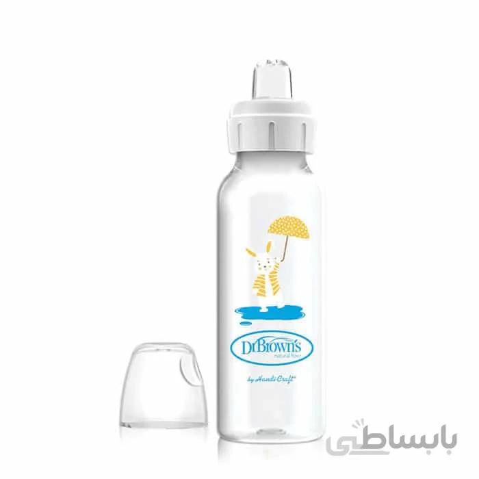 آبمیوه خوری 250 میل دکتر براونز اورجینال با طرح خرگوش با قابلیت نصب سرشیشه شیرخوری