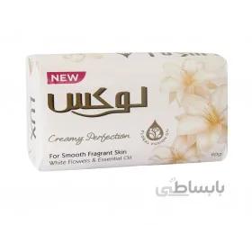 صابون لوکس رایحه گل های سفید مقدار 90 گرم