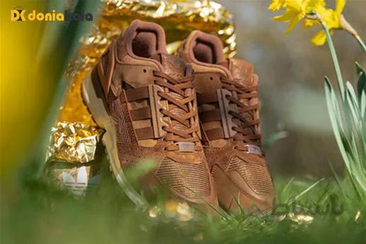 کفش کتانی اورجینال پیاده روی و اسپرت آدیداس زد ایکس 10000 سی ADIDAS ZX 10.000 C SCHOKOHASE GX7576 ا Original sneakers for walking and sports ADIDAS ZX 10000 C SCHOKOHASE GX7576