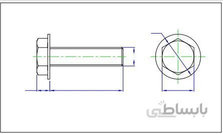 پیچ واشردار M6x8