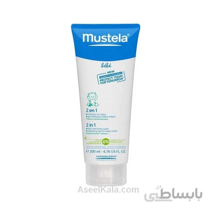 شامپو سر و بدن کودک موستلا Mustela مدل 2 در 1 وزن 200 میل