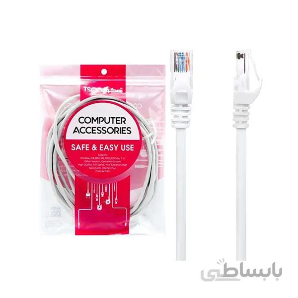 کابل شبکه تسکو TSCO TNC 510 CAT5 UTP LAN Cable 1m