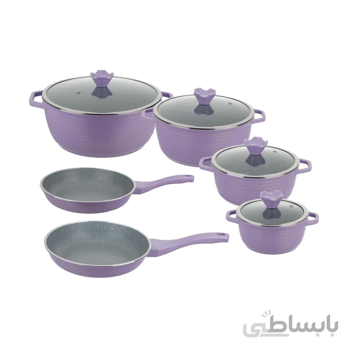 سرویس پخت و پز 10 پارچه عروس مدل mr22 مشکی