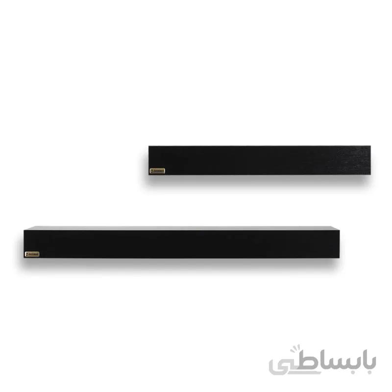شلف دیواری دو تکه مشکی