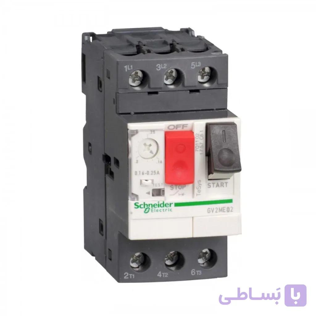 کلید حرارتی مغناطیسی اشنایدر الکتریک 0.25 تا 0.16 آمپر