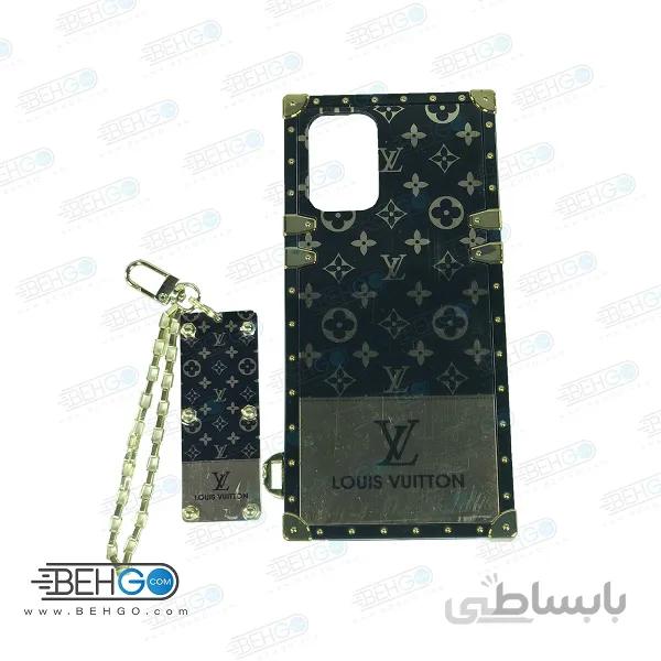 کاور لویی ویتون مدل صندوقی قاب گوشی شیائومی NOTE 10 4G/NOTE 10S به همراه بند آویز
