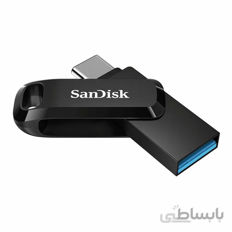 فلش مموری سن دیسک مدل Ultra Dual Drive Go ظرفیت 64 گیگابایت ا Ultra Dual Drive Go USB Type-C 64GB Flash memory