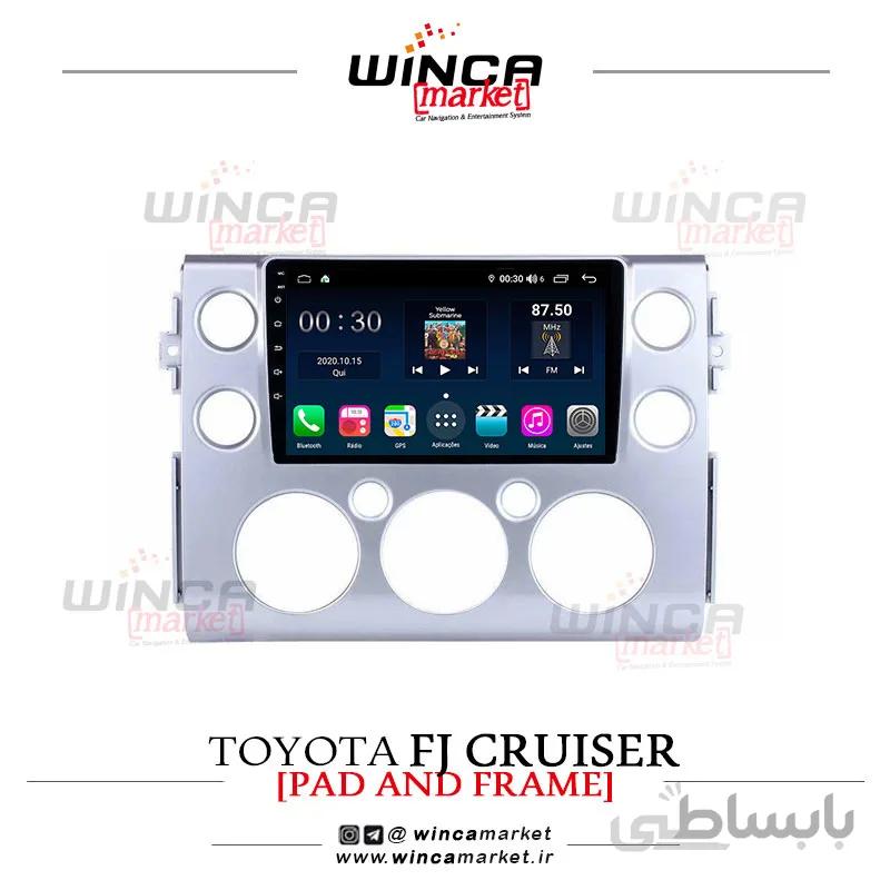 مانیتور اندروید تویوتا اف جی کروز FJ Cruiser وینکا مدل QG856 سری +S300 پلاس