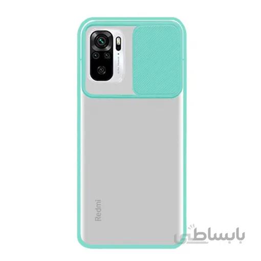 کاور دور سیلیکونی پشت مات محافظ لنز کشویی مناسب برای گوشی موبایل Rddmi note 10 ا کاور پاور پلاس دور سیلیکونی پشت مات محافظ لنز کشویی مناسب برای گوشی موبایل ردمی نوت 10