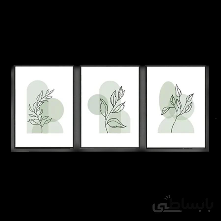 ست تابلو مینیمال سه عددی