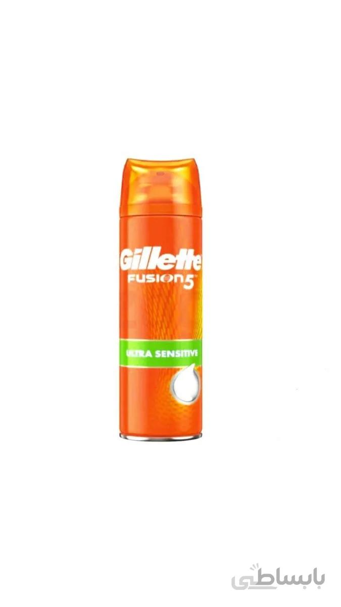 فوم اصلاح ژیلت سری 5X Action مدل ULTRA Sensitive حجم 250 میل