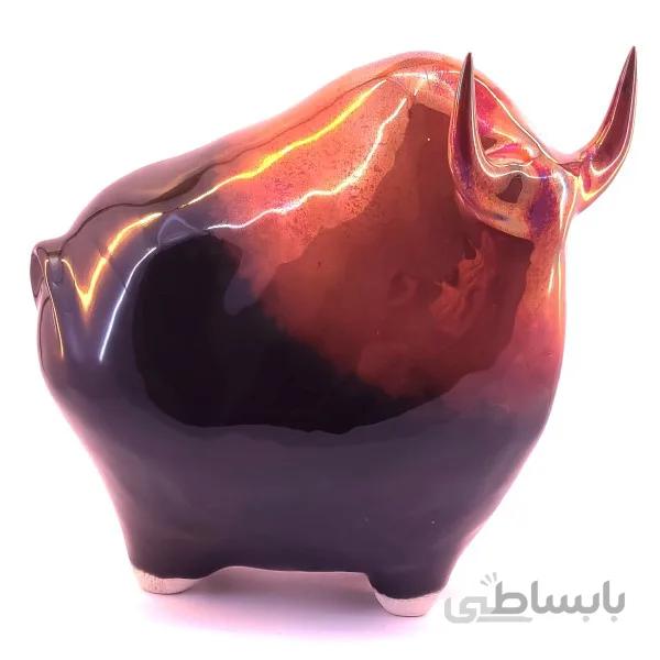 مجسمه سرامیکی گاو مدل ماما