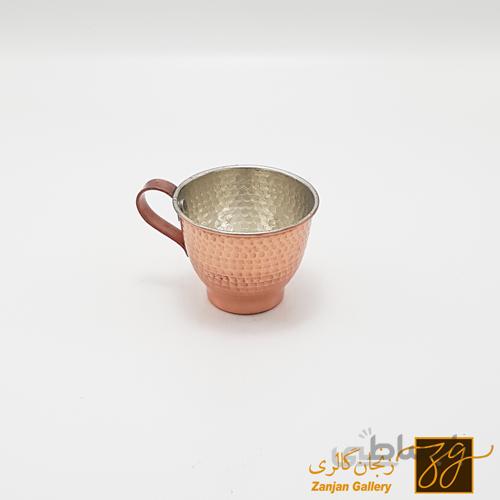 فنجان مسی چکشی کد2