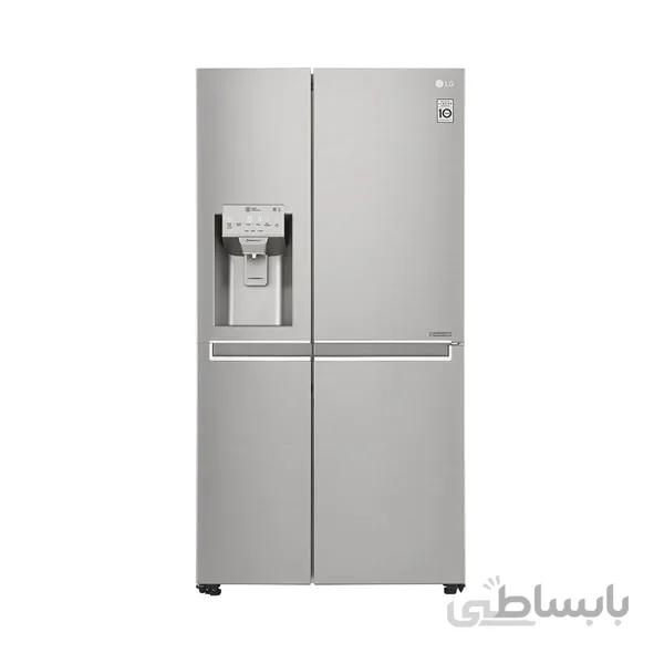یخچال ال جی ساید بای ساید GR-J337 بنتلی 34 فوت یخساز دور این دور ا LG GR-J337 Refrigerator Bentlee Side By Side Door In Door 34 Foot