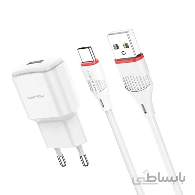 شارژر BOROFONE مدل BA48A به همراه کابل تایپ سی