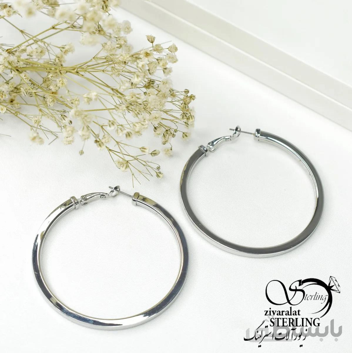 گوشواره زنانه حلقه ای ساده