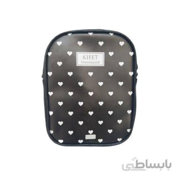 کیف دوشی قلبی زمینه مشکی