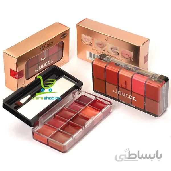 پالت رژ لب 10 رنگ جذاب دوسه doucce