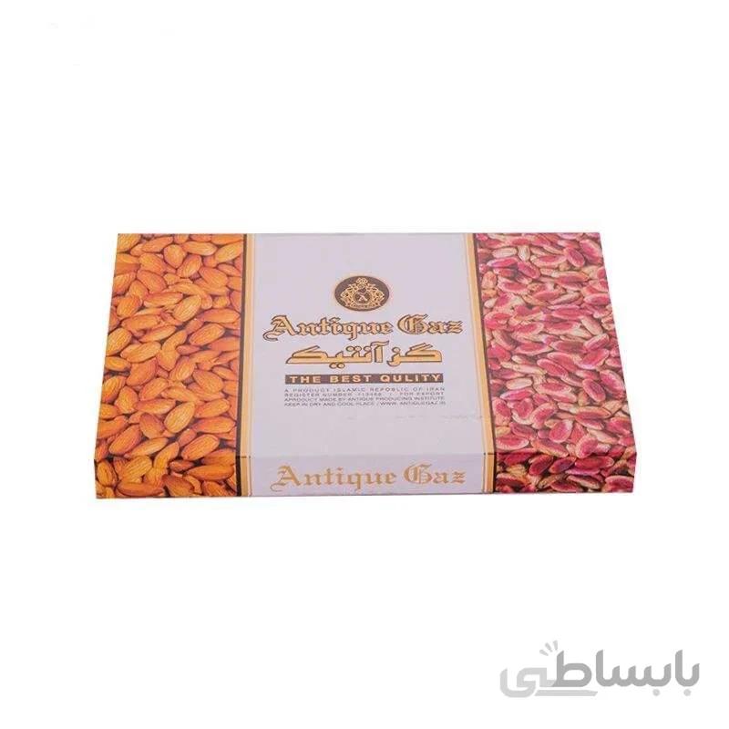 گز آنتیک 30 درصد لقمه مخلوط پسته و بادام – 400 گرم