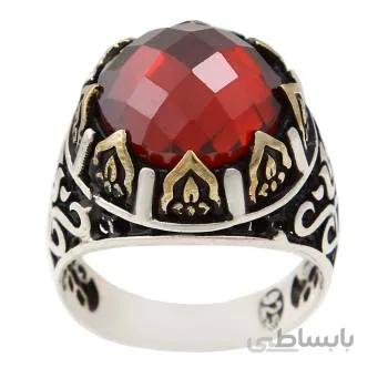 انگشتر نقره مردانه مدل ترک کد AM_1360