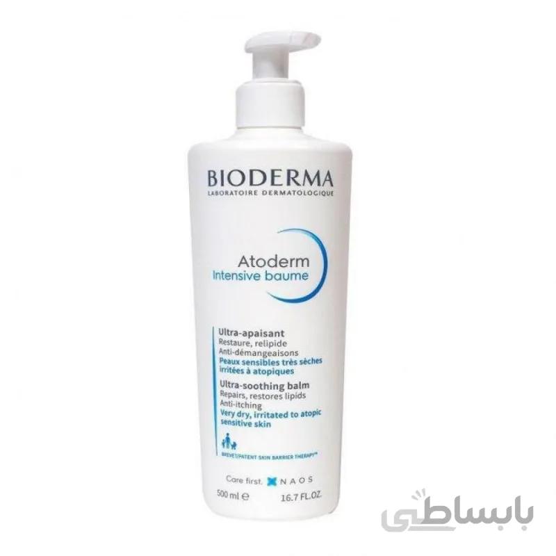 بالم ترمیم کننده و ضد خارش و بدون حساسیت بایودرما Bioderma Atoderm Intensive Baume Ultra Soothing Balm 500ml