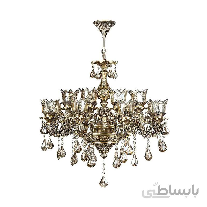 لوستر 16 شعله چشمه نور مدل M3416/8+8-A