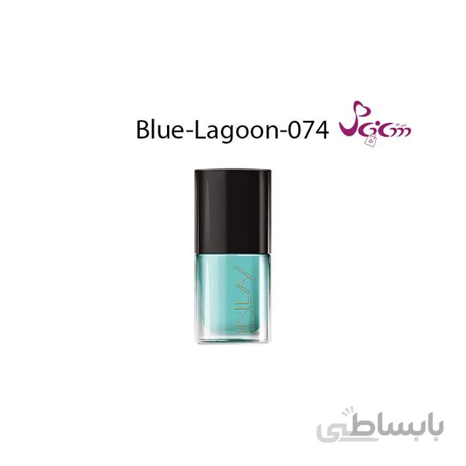 لاک ناخن اینلی شماره 074 ا Inlay nail-polish Blue-Lagoon no. 074