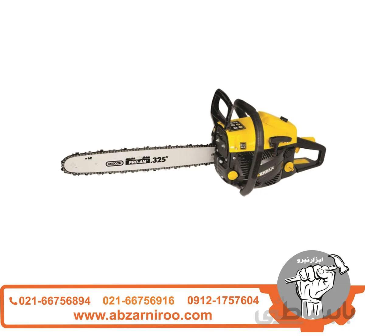 اره بنزینی 45 سانت Kenzax مدل KCS-245 ا 45 cm Kenzax gasoline saw, model KCS-245