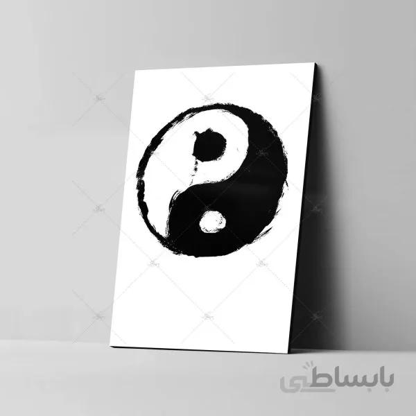 تابلو شاسی آواویز مدل طرح یین و یانگ کد 4G582