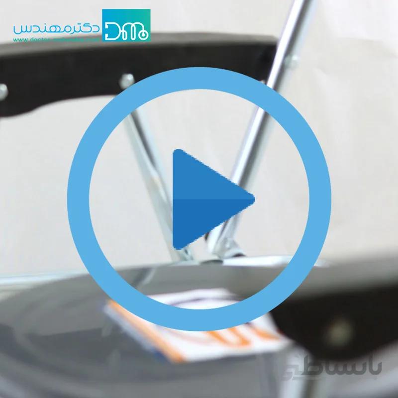 توالت فرنگی سیار تاشو دسته دار با قیف