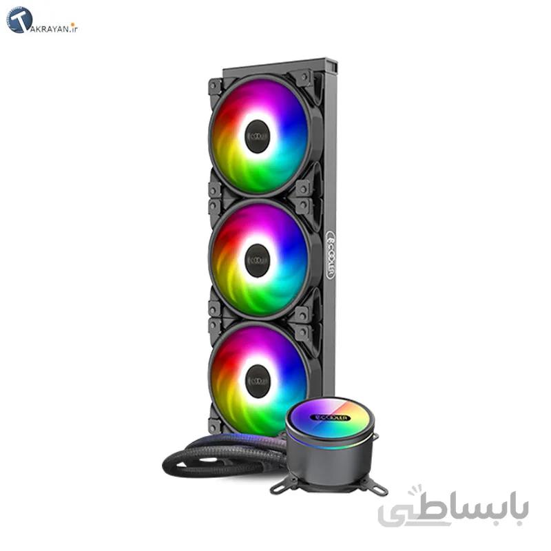 خنک کننده پردازنده پی سی کولر مدل PCcooler GI-CX360 نور پردازی ARGB ا PCcooler GI-CX360 CPU Air Cooler ARGB