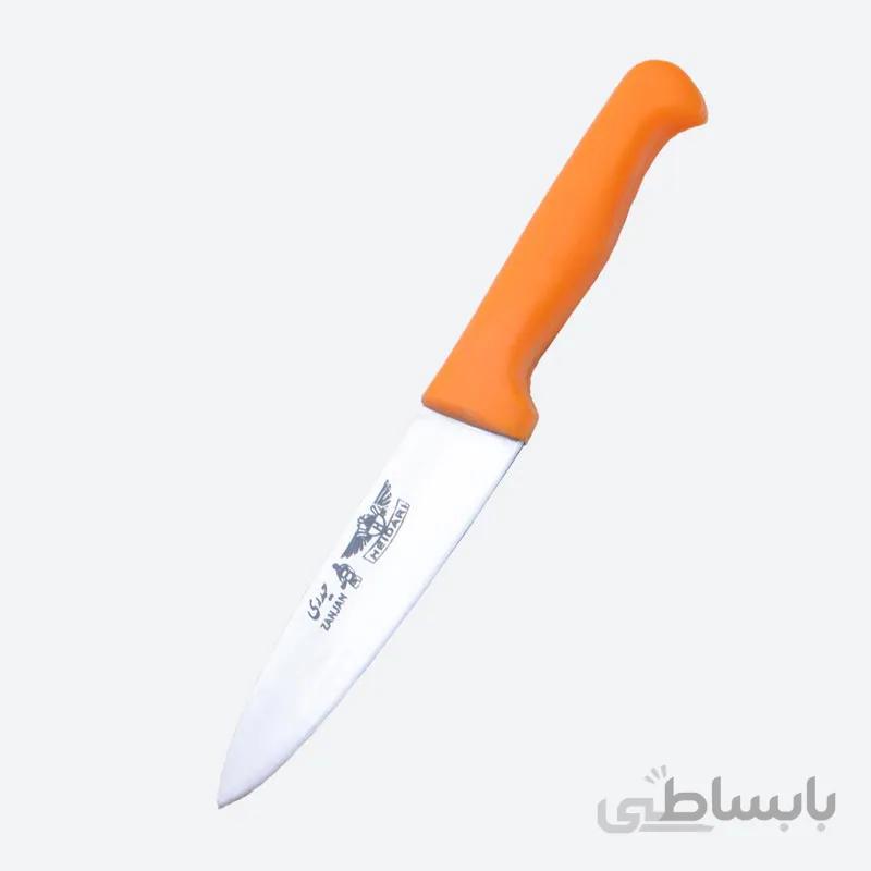چاقوی راسته ای حیدری دسته پلاستیک