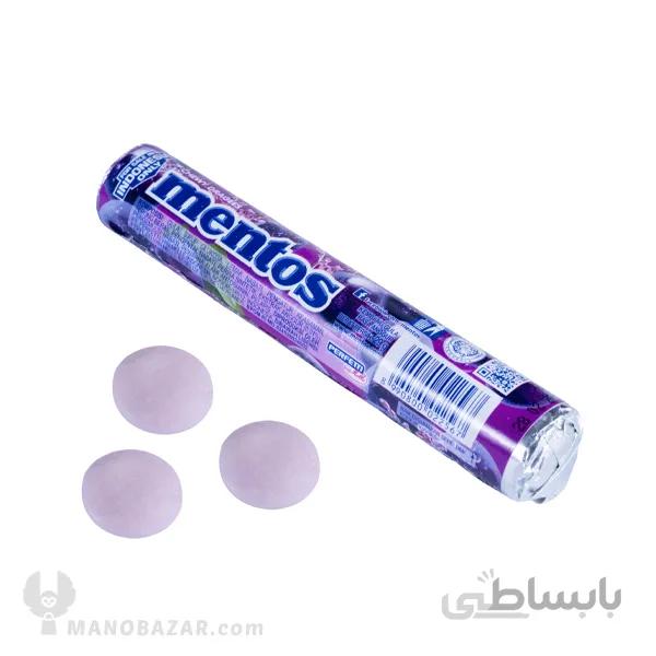 آبنبات انگور منتوس mentos grape : وزن 29 گرم