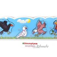 پازل چوبی پرندگان