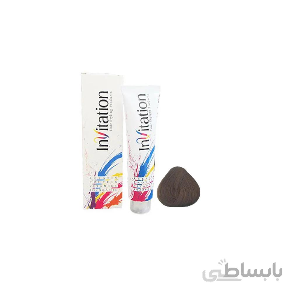 رنگ مو اینویتیشن شماره 6.3 حجم 120 میلی لیتر رنگ بلوند زیتونی تیره