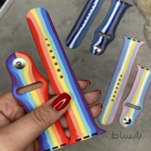 بند سیلیکونی مدل رنگین کمان