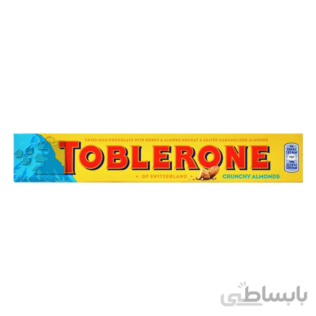 شکلات با بادام کرانچی ۱۰۰ گرم تابلرون – toblerone