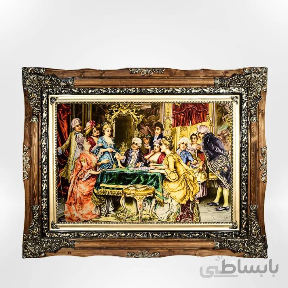 تابلو فرش دستباف طرح پاسور باز کد ۱۴۹