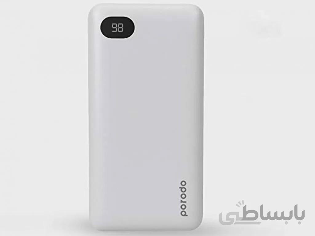 پاوربانک شارژ سریع پورودو Porodo Power Bank 20000mAh PD-PBFCH003-WH
