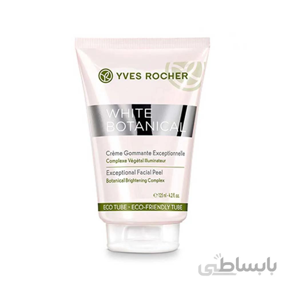 کرم لایه بردار وضدلک ایوروشه مدل white botanical حجم 125 میلی لیتر ا yves rocher creme exceptional facial peel model white botonical 125ml