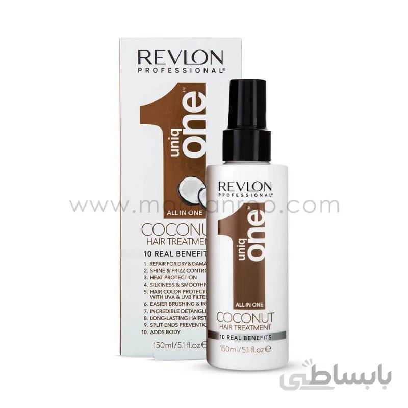 اسپری موی ۱۰ کاره یونیک وان رولون نارگیلی ۱۵۰ میل | Revlon Unique One Coconut 10 In 1 Spray ا Revlon Unique One Coconut 10 In 1 Spray 150ml
