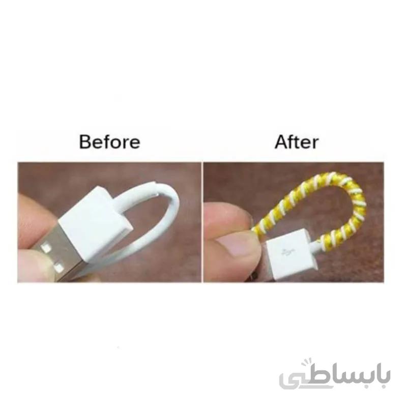روکش کابل و هندزفری فنری پلاستیکی