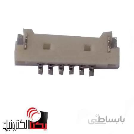 کانکتور 1.25 میلیمتر 6 پین نر لبه دار SMD