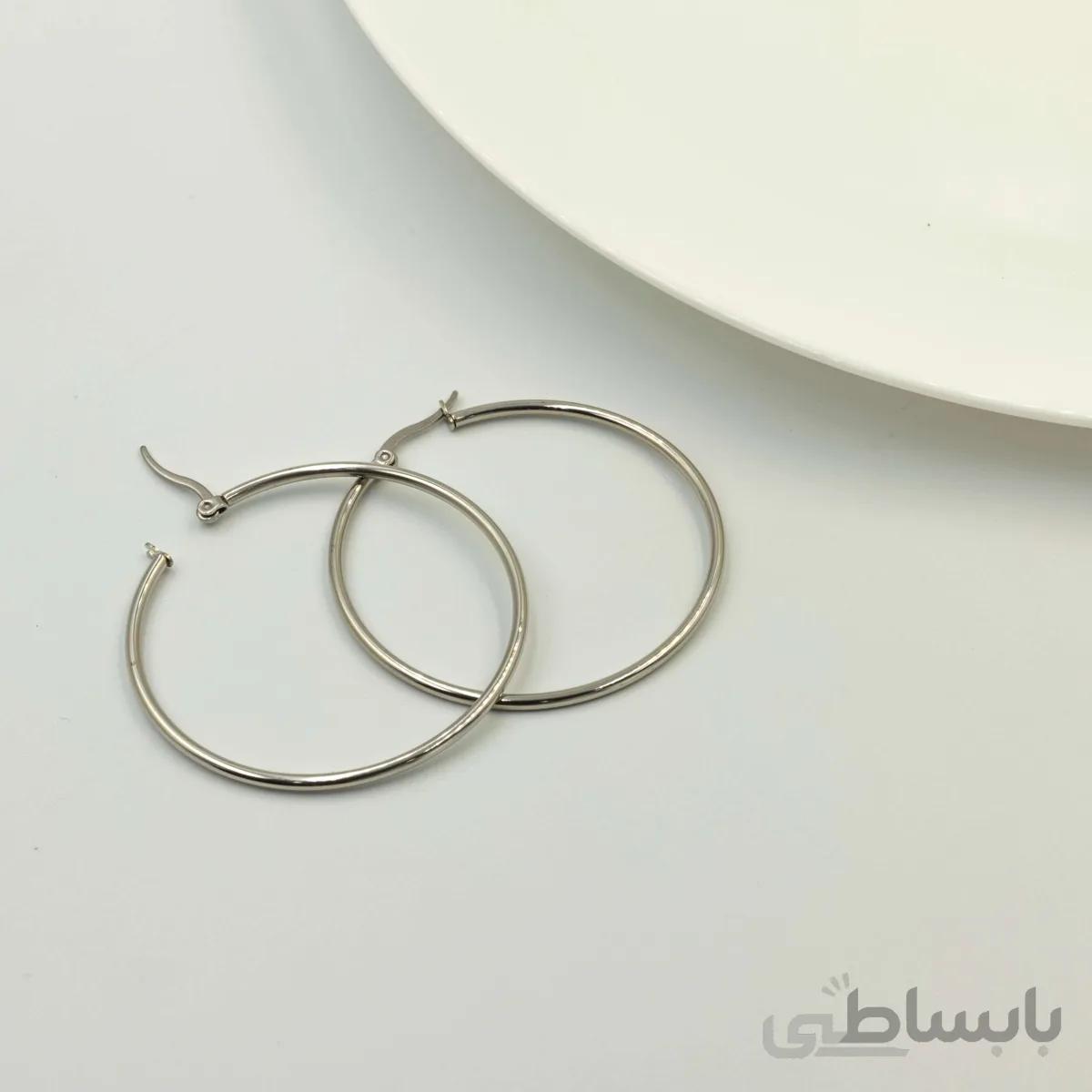 گوشواره استیل دایره - E5