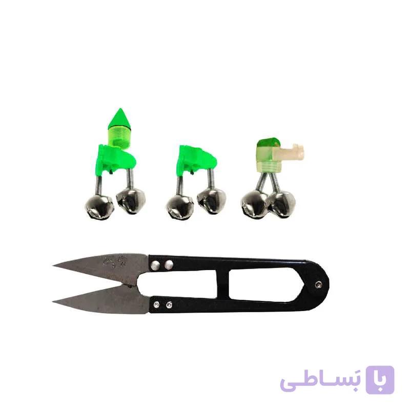 قیچی و زنگوله ماهیگیری مدل H258 بسته 4 عددی — تصویر 1