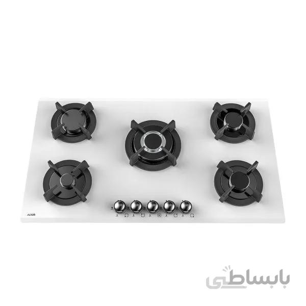 اجاق گاز رومیزی شیشه‌ای آلتون مدل G507 ا ابعاد: 90x50 سانتی متر