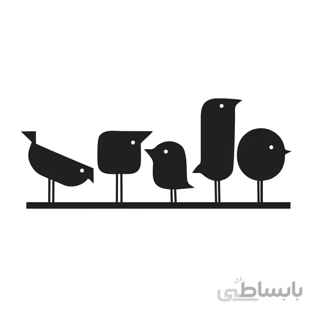 دیوارکوب پرنده روی بند