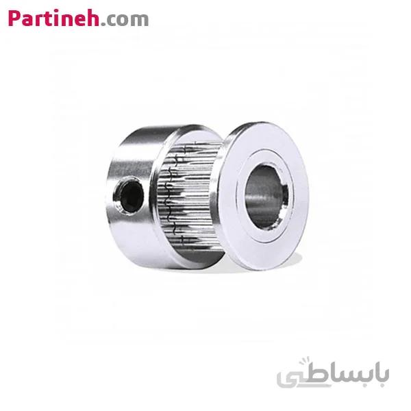 پولی 2۰ دندانه GT2 شفت ۶٫۳۵ عرض ۶ میلیمتر ا GT2 Timing belt Pulley 20 Teeth bore diameter: 6.35mm belt width: 6mm