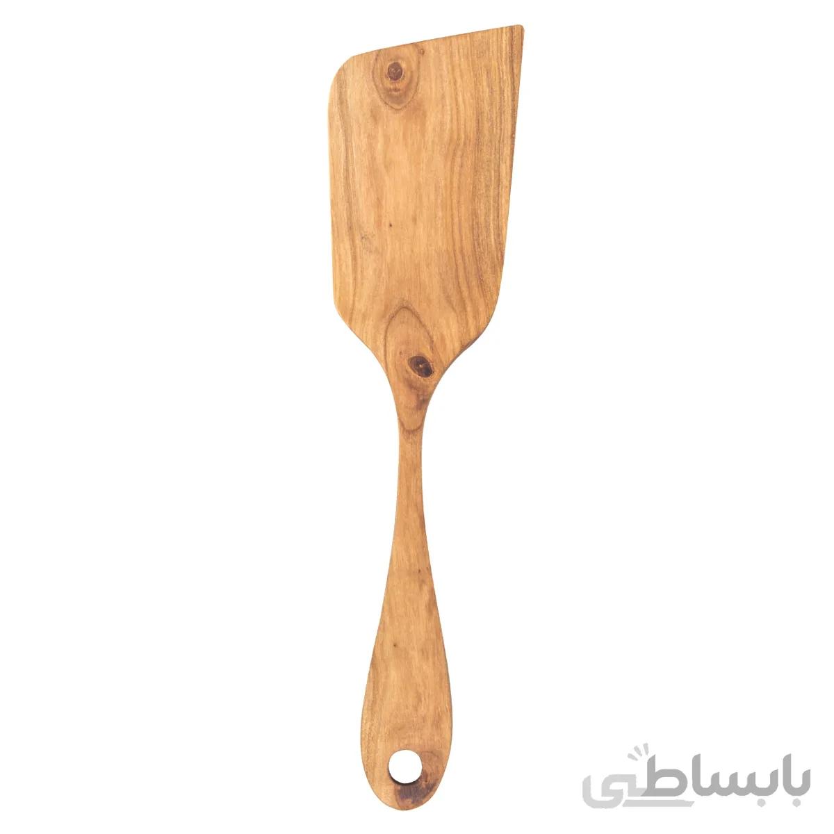 کفگیر چوبی لبه کج پرانی کد 1009