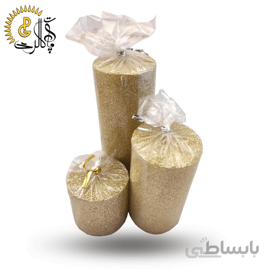 شمع استوانه اکلیلی قطر 5 ست سه عددی کد 0833
